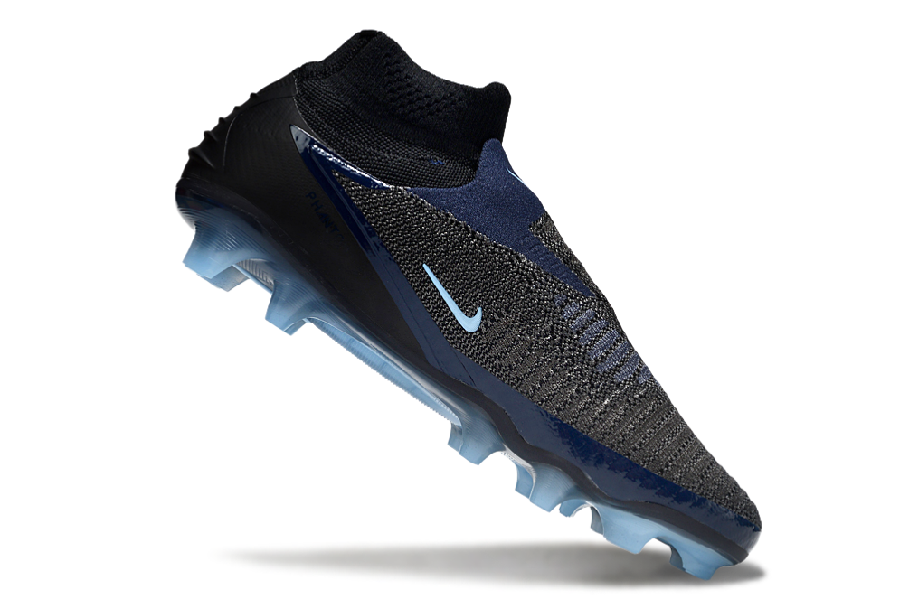 N Phantom 6 Elite High Cut FG Shadow - Black/Ice Blue