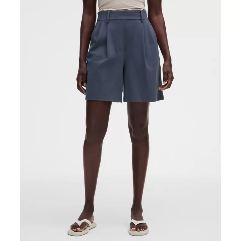 Daydrift Pleated High-Rise Short 7