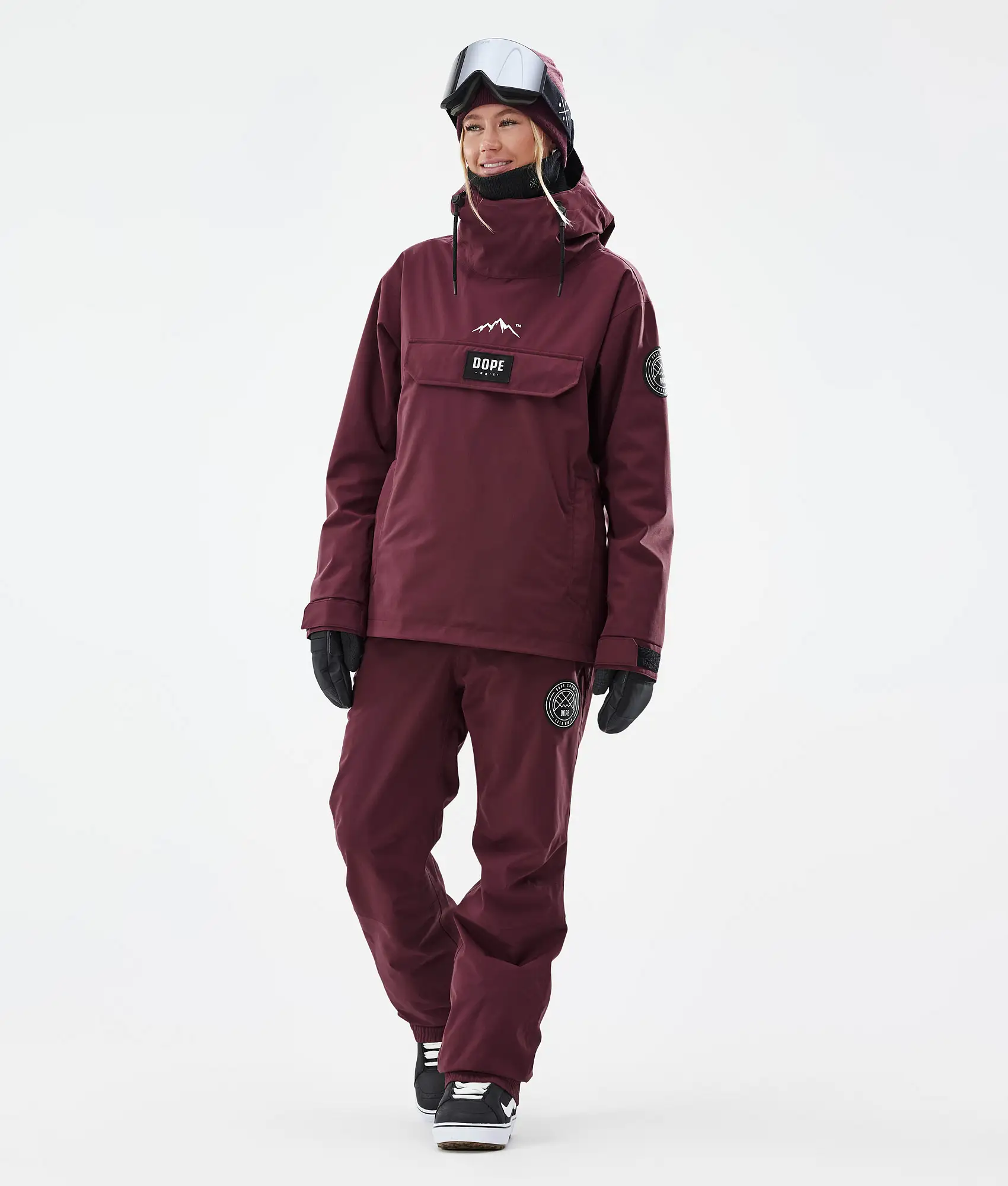 Blizzard W 2024 Snowboard Pants Women Burgundy