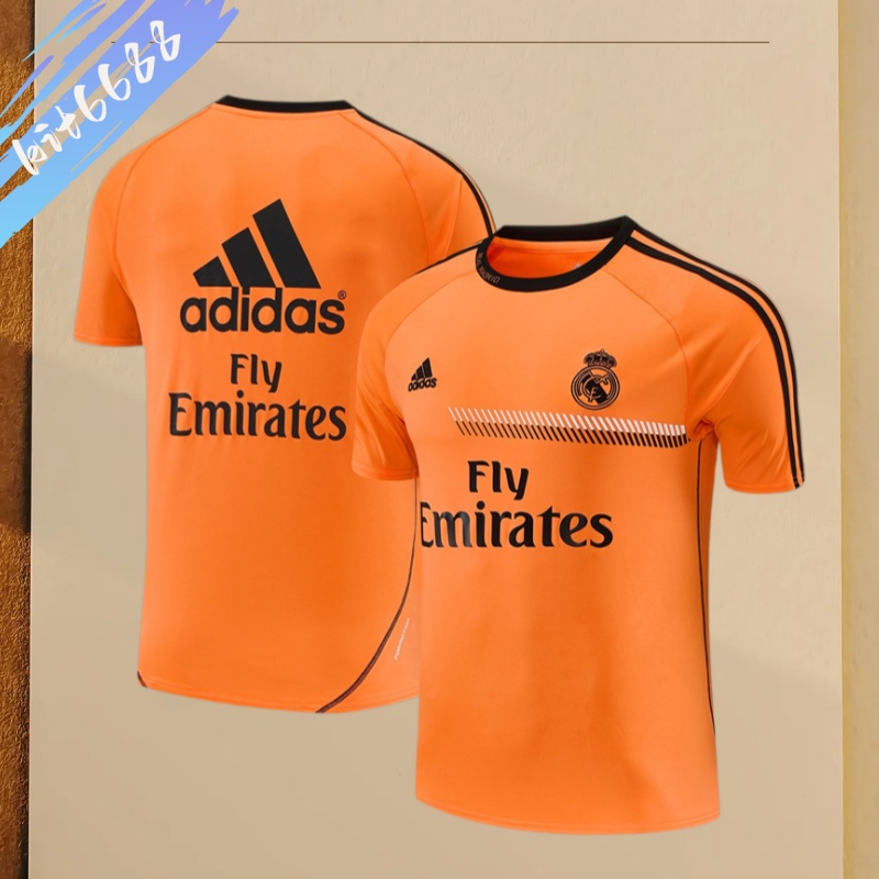 13/14 Real Madrid Retro Training Uniform short sleeves- Sleeve Football Shirt