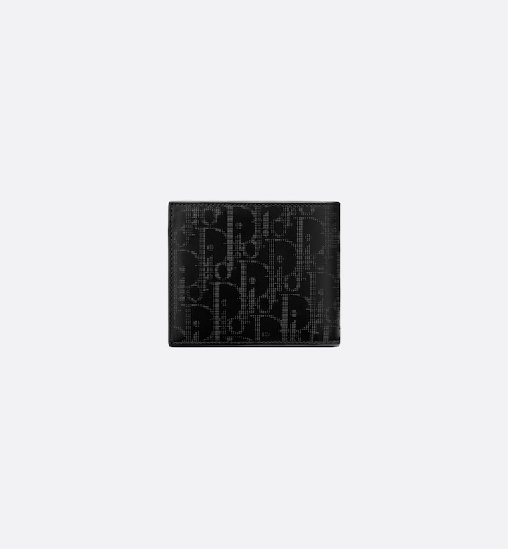 Bifold Wallet Black Oblique Galaxy Leather