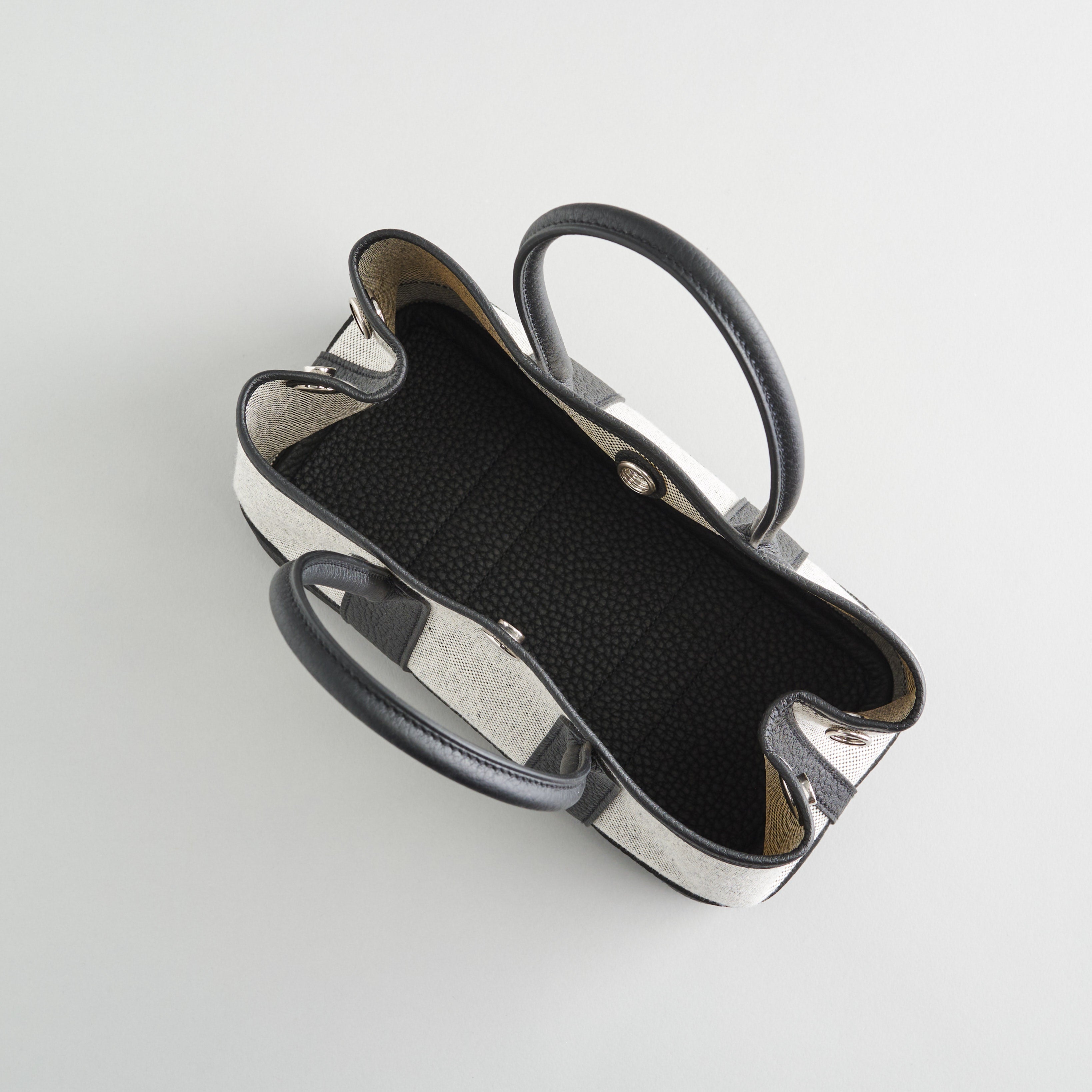 Hermès Garden Party Tote 23 Ecru/Black Palladium Hardware