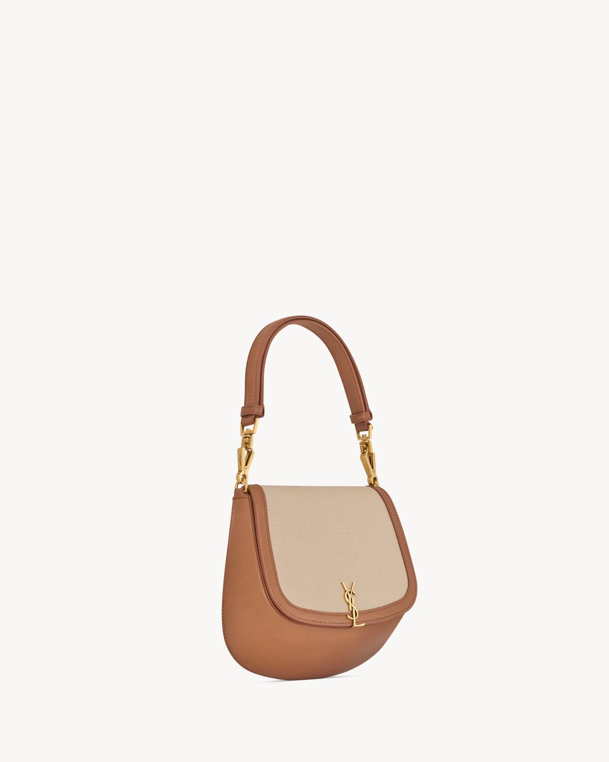 voltaire top handle in canvas DESERT DUST/BRICK