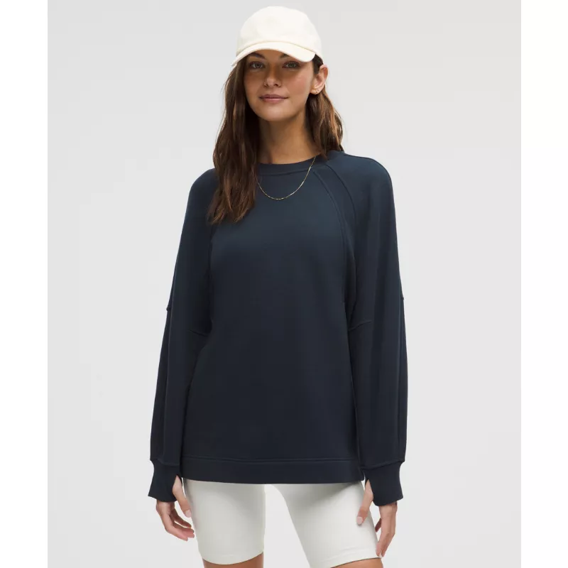 Scuba Oversized Long Crewneck