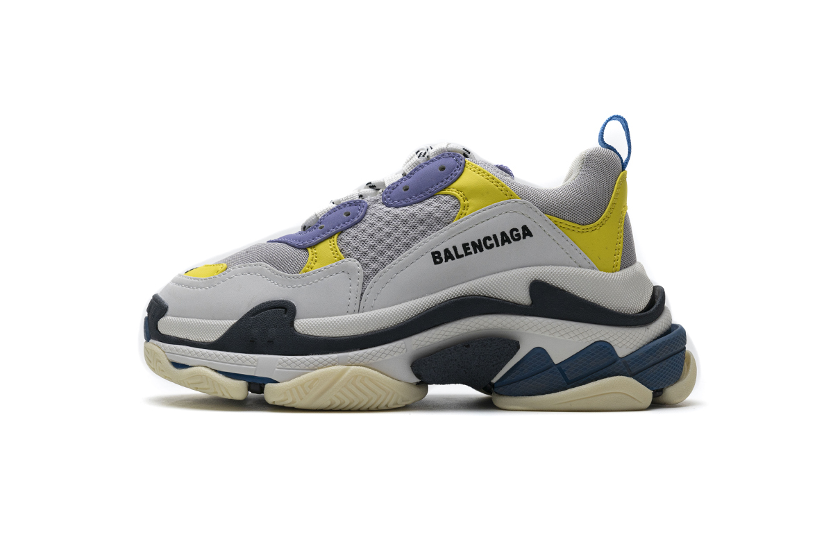 Balenciaga Triple S Black Grey Blue 541624 W06E2 7282
