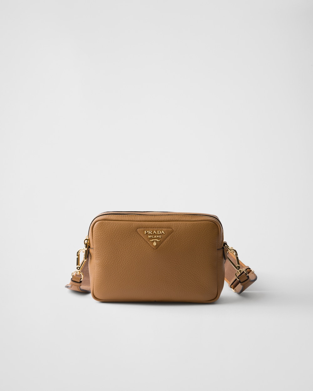 Small leather shoulder bag Caramel