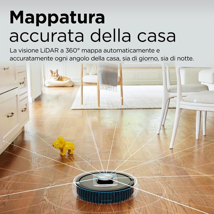 SHARK - ROBOT POWERDETECT CON AUTOSVUOTAMENTO RV2820VEEU-Nero/ Champagne