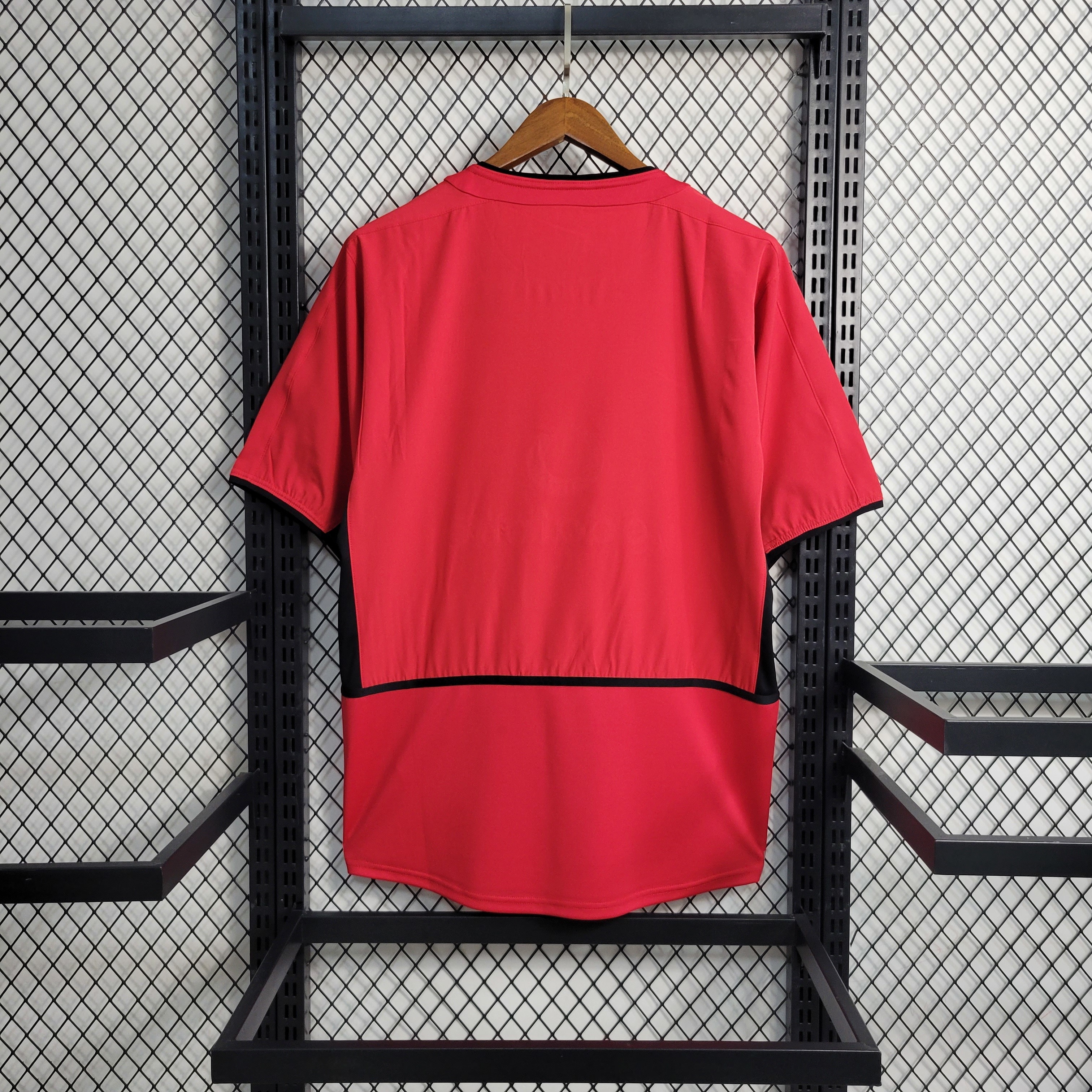 02/04 Manchester United home retro football jersey