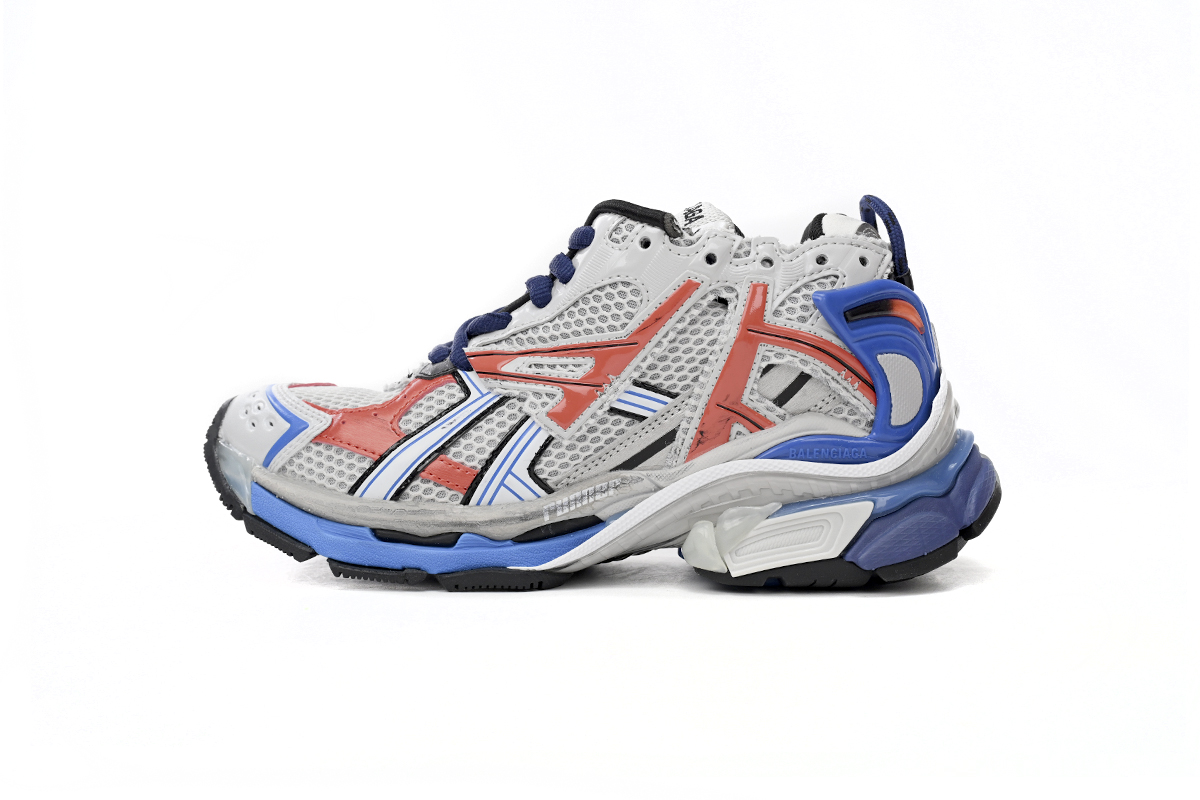 Balenciaga Runner White Blue Orange 677402 W3RB6 1264
