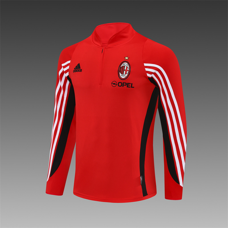 03/04 AC Milan Retro Training Shirt Long Sleeve Football Shirt