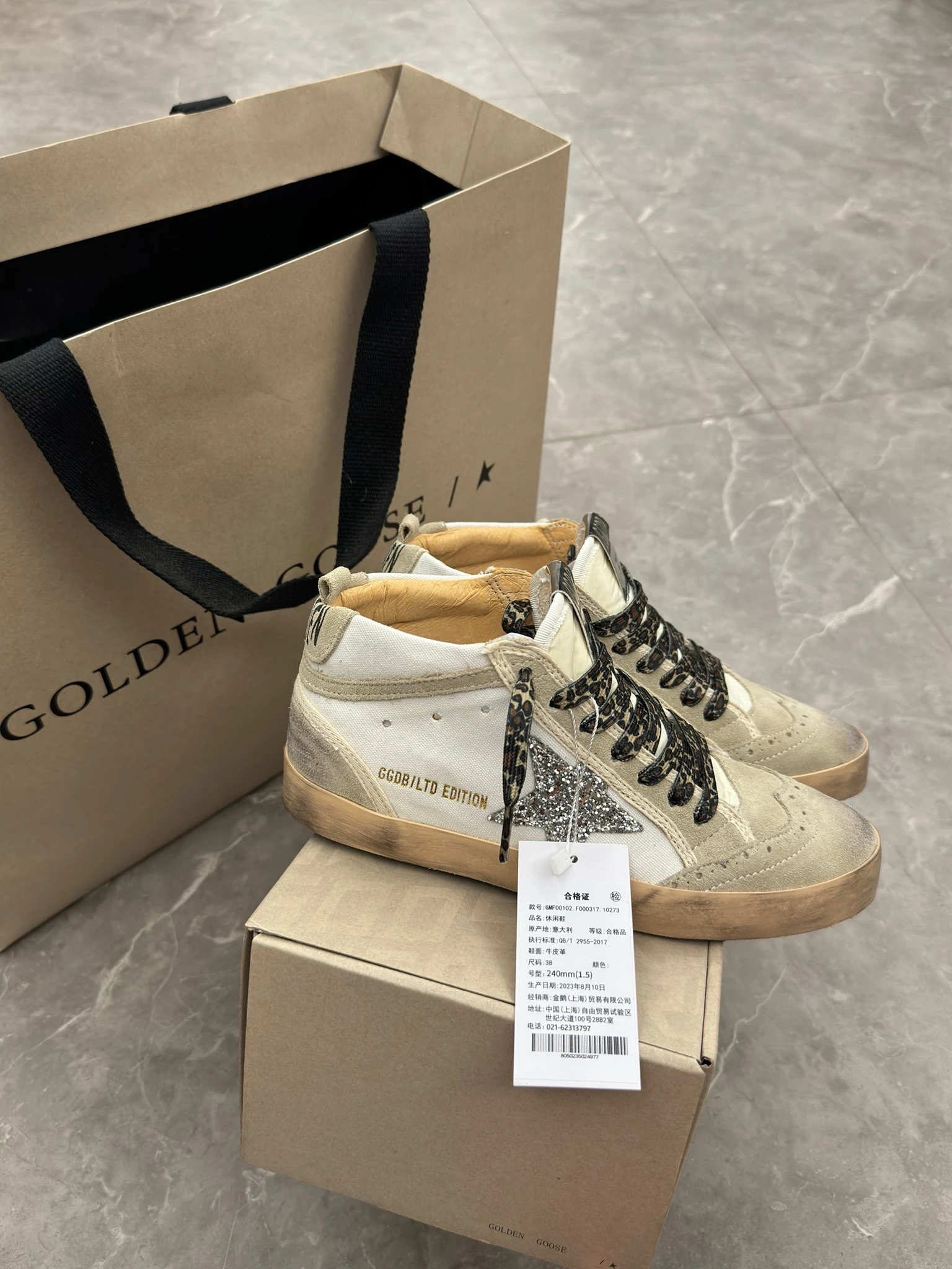 Golden Goose Mid Star Genuine Leather Custom Edition