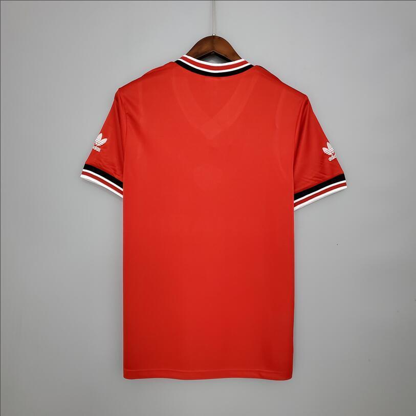 85/86 Manchester United home retro football jersey