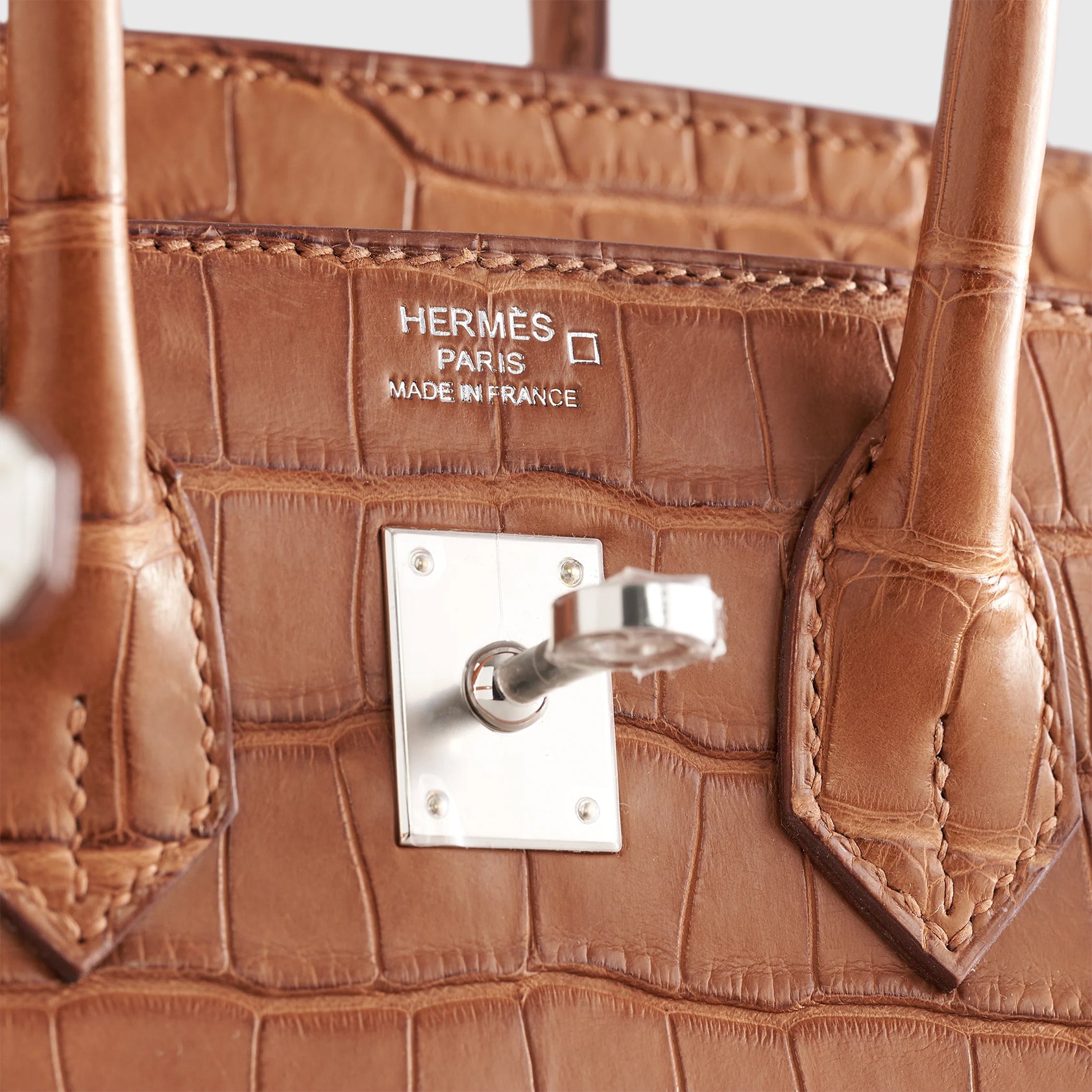 Hermès Birkin 25 Alligator Gold Palladium Hardware Matte Sellier