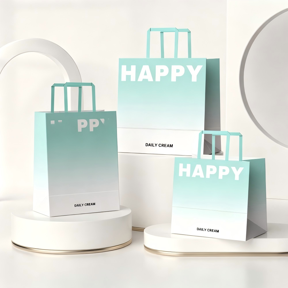 Custom High End White Card Gift Bag, Thickened Luxury Shopping Tote Bag, Premium Corporate Custom Packaging Bag, Business Gift Paper Bag For Bulk Wholesale