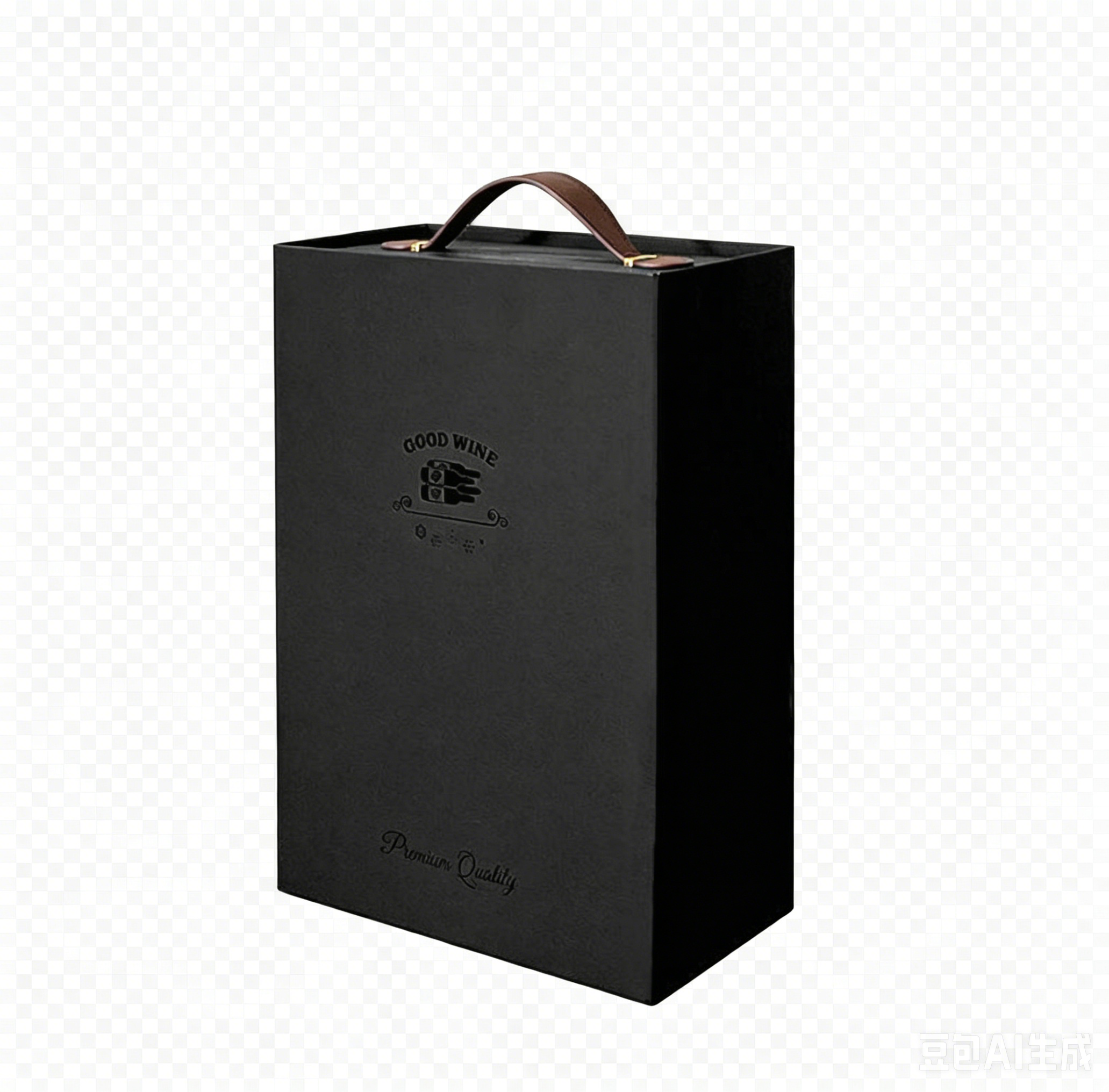2 Bottle Foldable Wine Box | Black Portable Gift Box | Wholesale OEM ODM