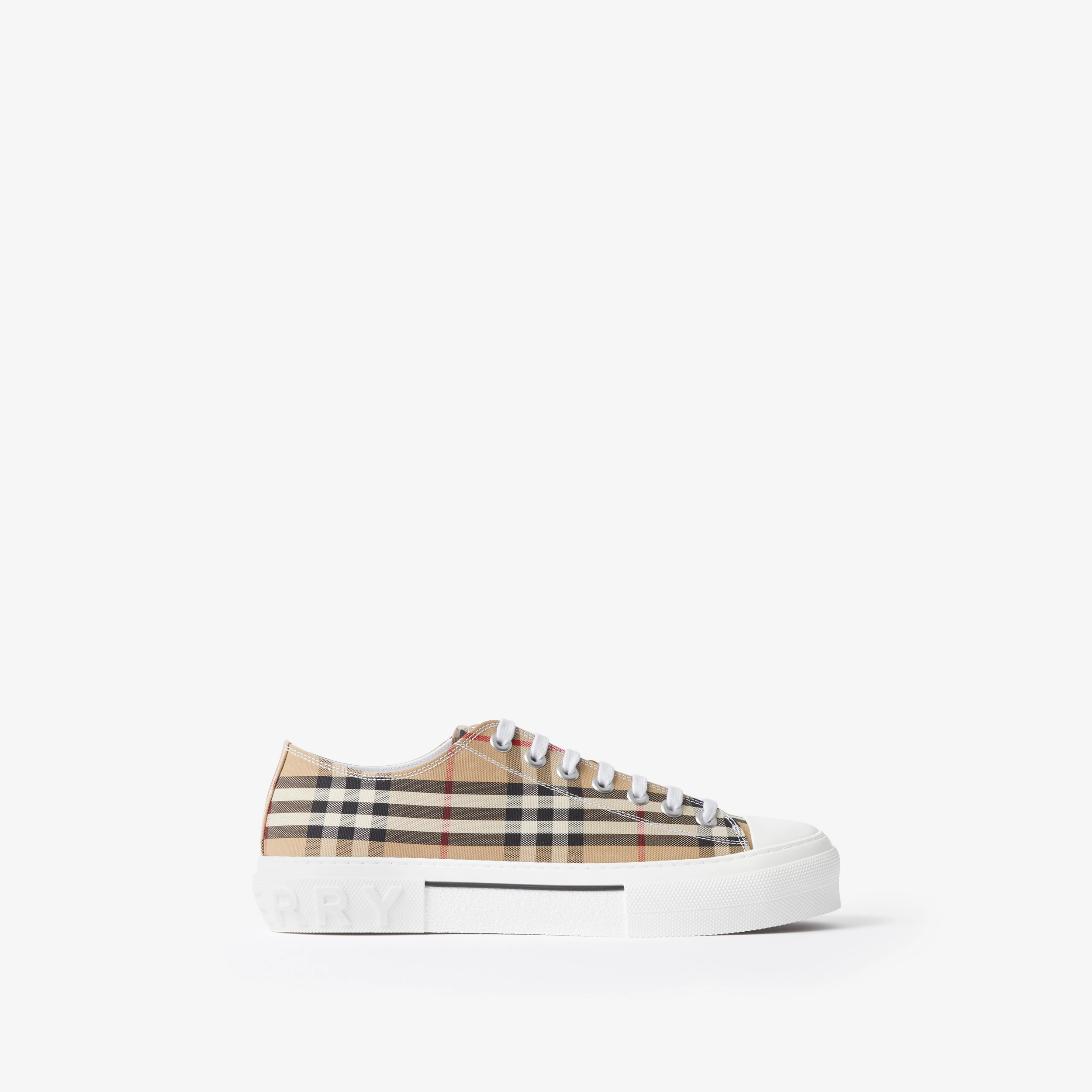 Burberry Check Cotton Sneakers