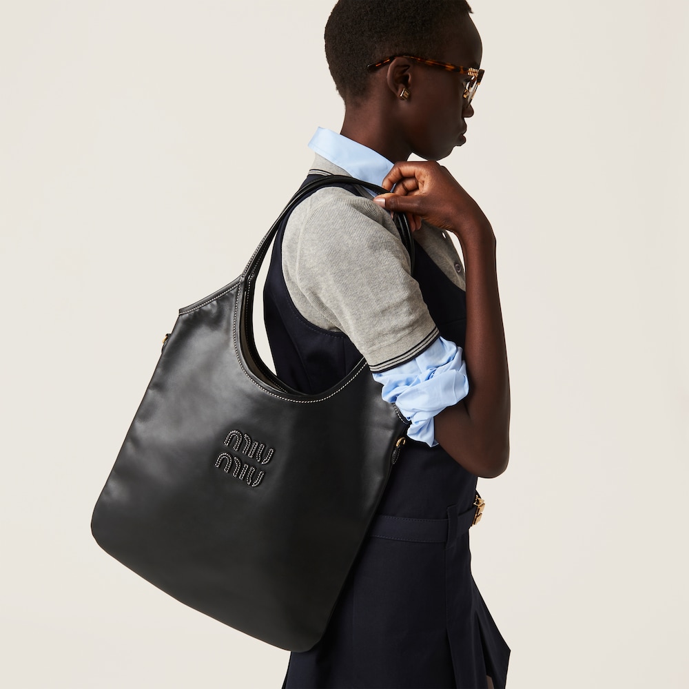 IVY leather bag Black
