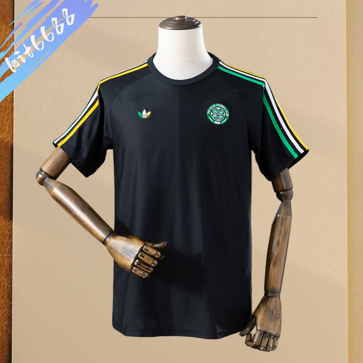 2025/2026 Celtics Terrace Icons T-Shirt Black Football Shirt (Fans version)