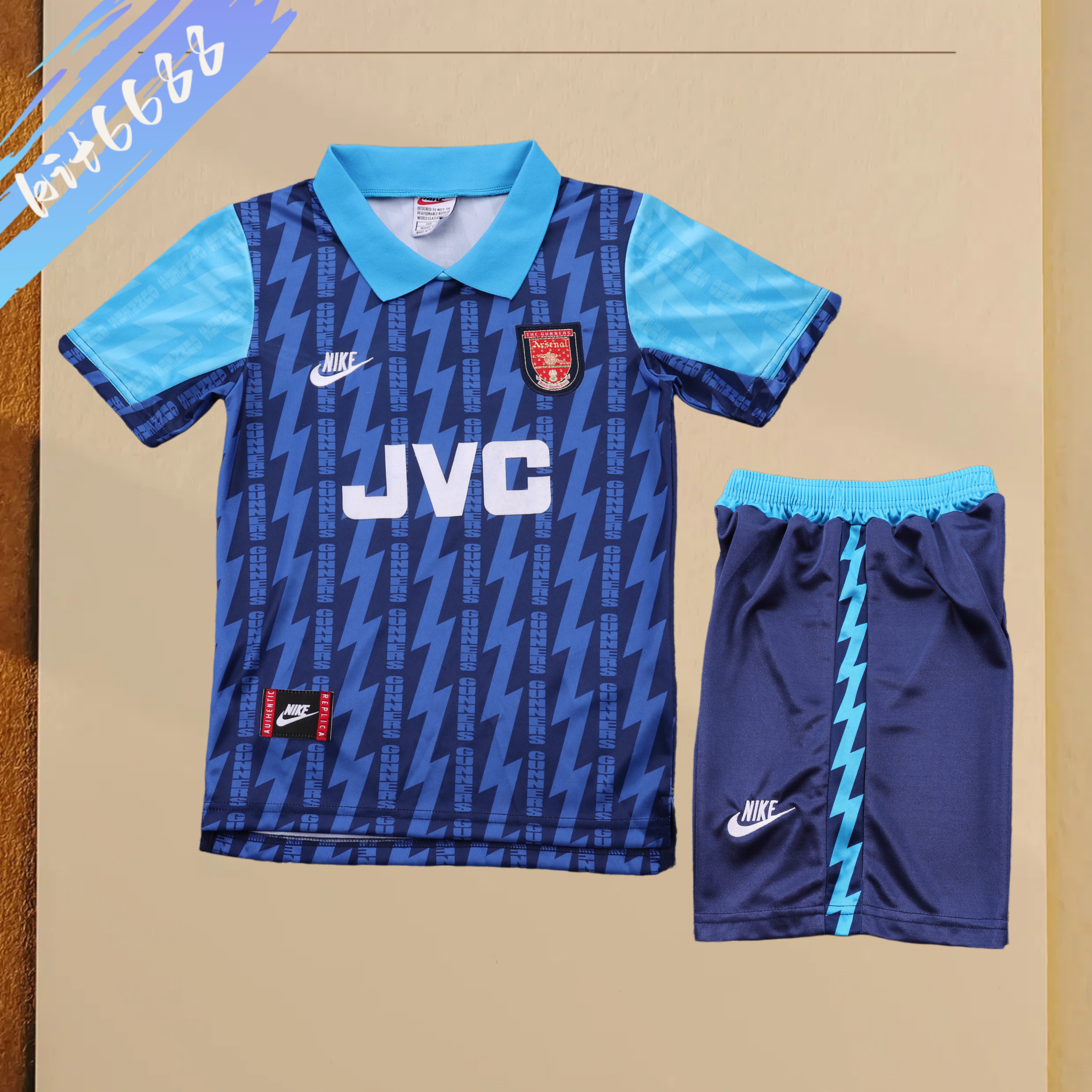 94/95 Arsenal Away Retro Football Shirt (Kids Kit)
