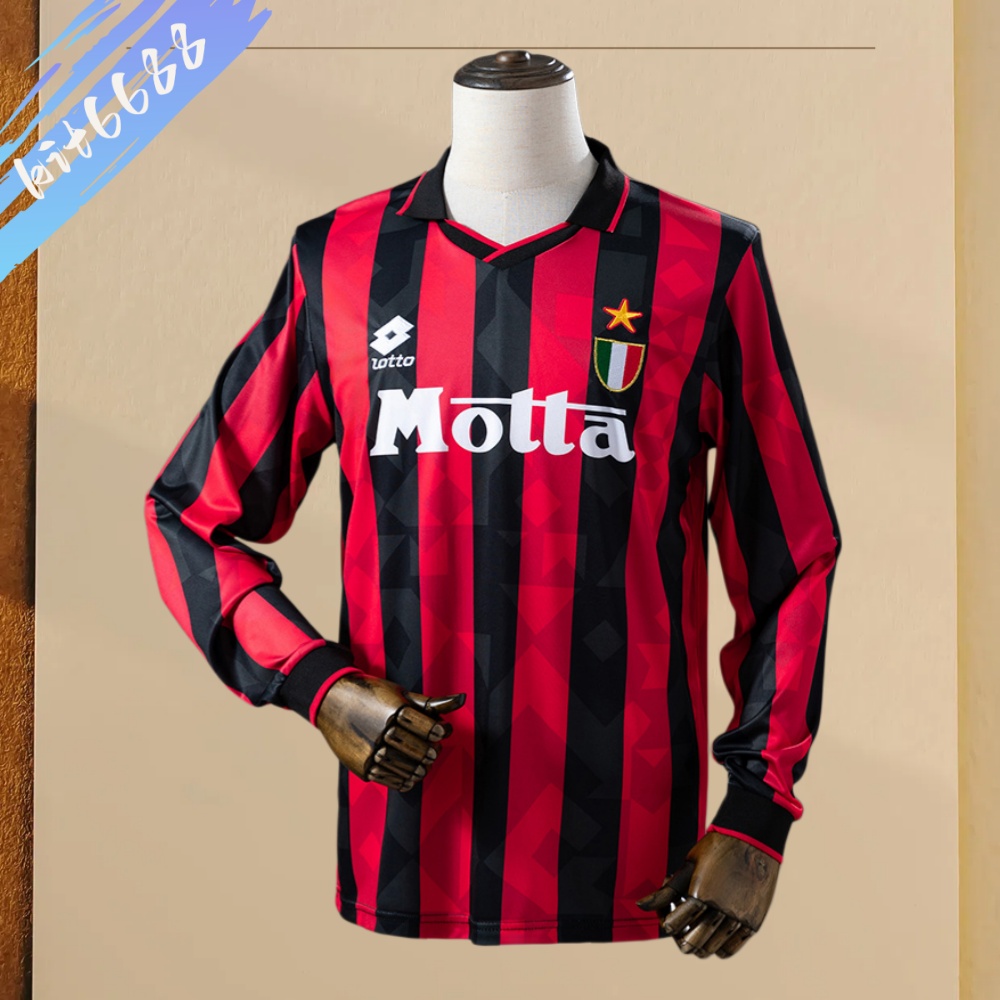 1993/1994 AC Milan Home Retro Long Sleeve Football Shirt