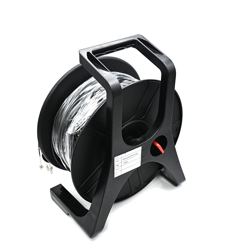 4 Core Armored Single Mode Fiber Optic Cable Reel - Plug with Protective Caps - Tourystage