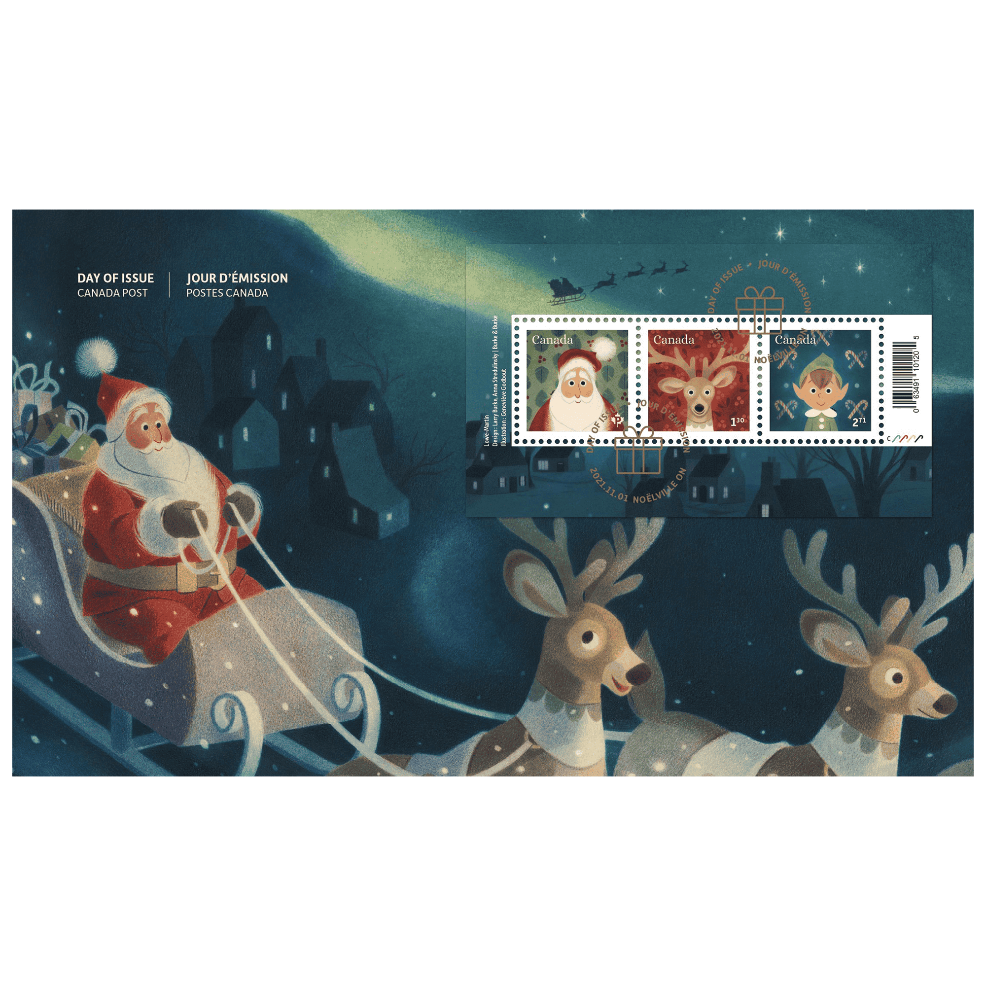Canadian: Christmas in Canada 2021 — 50 Sheets / 150 Pcs