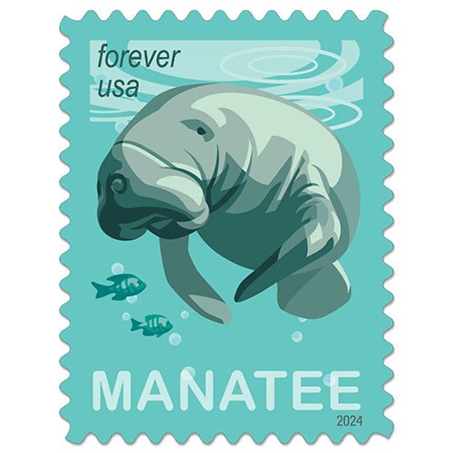 2024 Save Manatees Forever Stamps