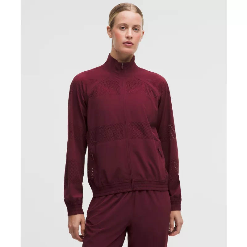 Adapted State Track Jacket Perforated Stripe