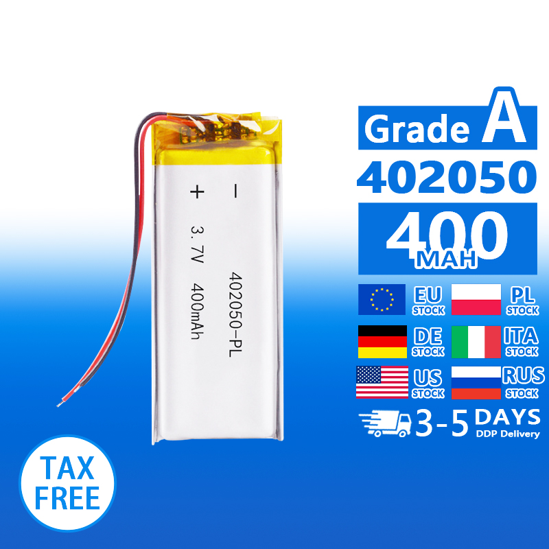Pouch Lithium Ion Batteries 402248 403035 3.7v200mAh 400mAh