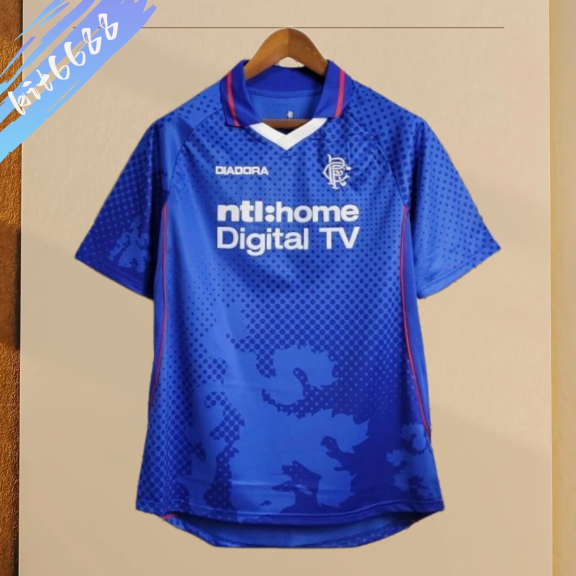2002/2003 Glasgow Rangers home Retro Football Shirt
