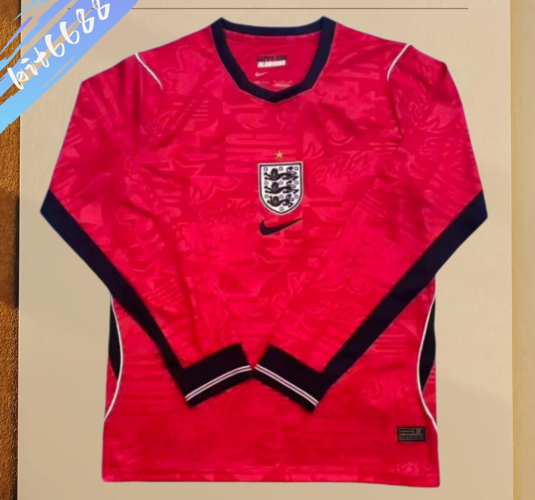 26/27 England Away Long  Football Soccer jerseys
