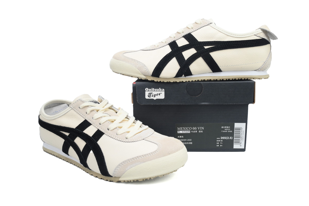 Onitsuka Tiger Mexico 66 Vintage 'Birch Black' 1183B391-200