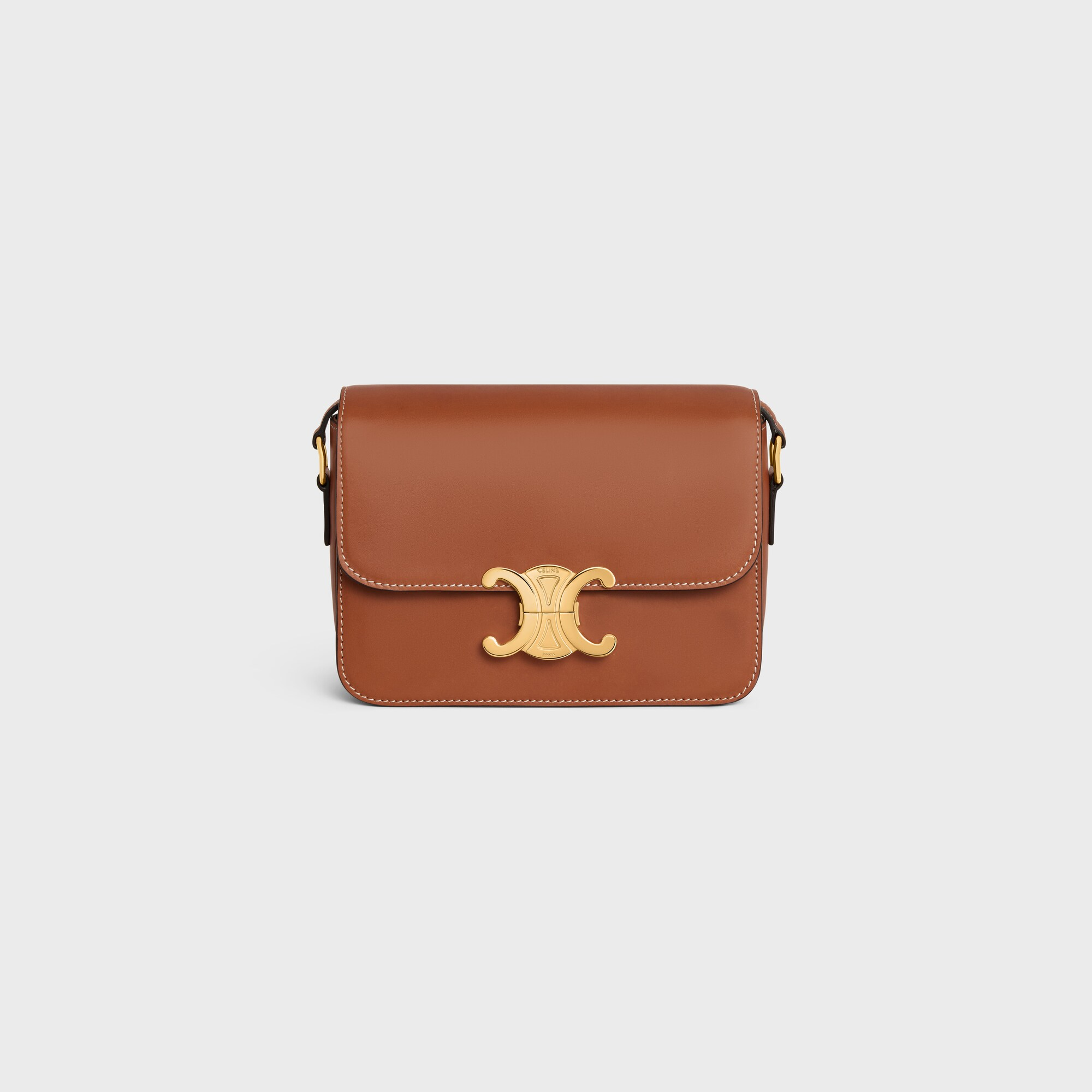 TEEN TRIOMPHE BAG IN Natural Calfskin TAN