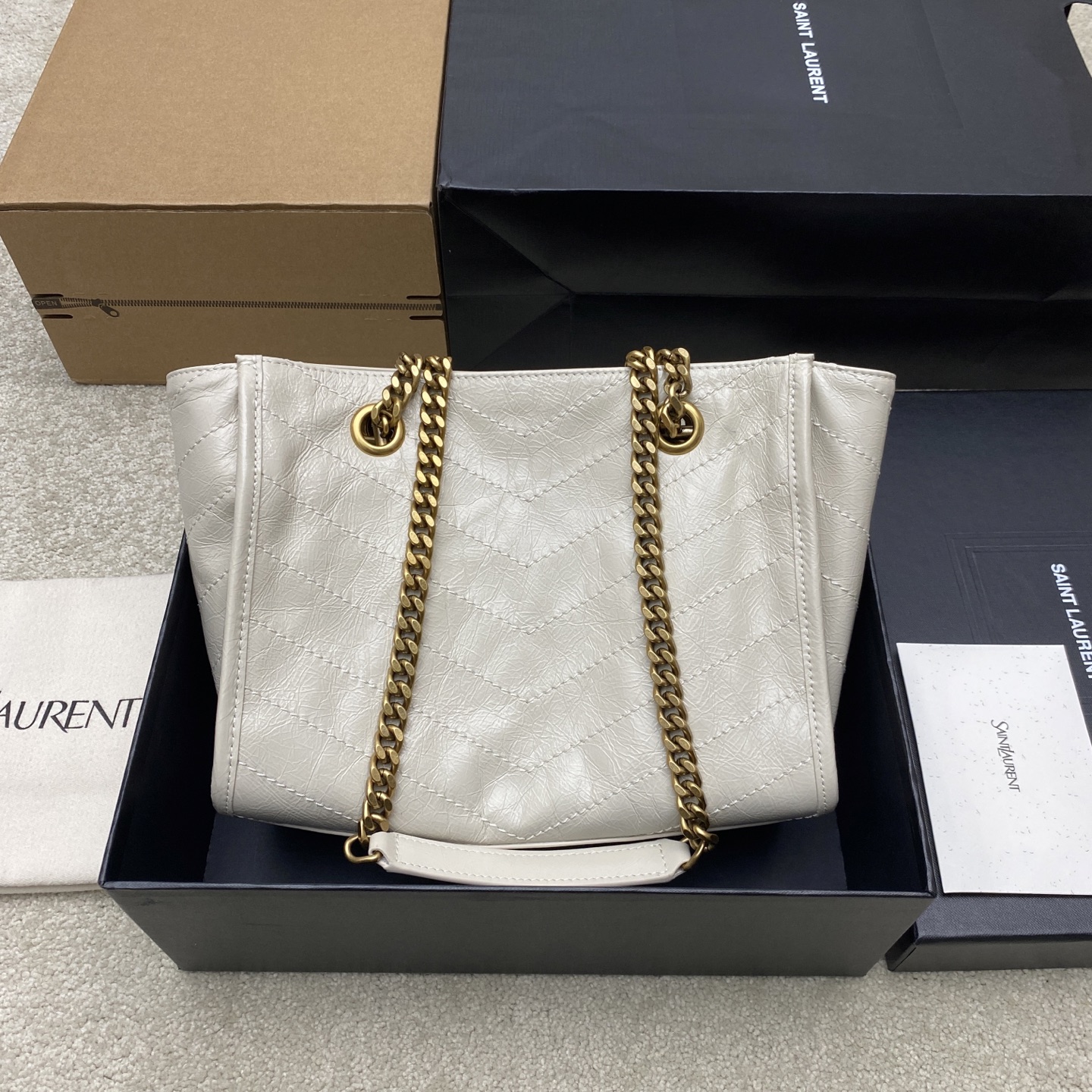 YSL Niki Women Shopping Bags Size 25*22*10cm