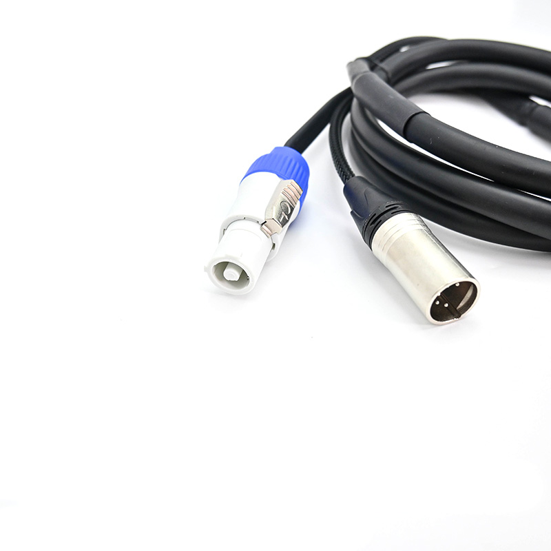 5m Powercon 5 Pin XLR DMX Combo Cable TR217-5-SIL