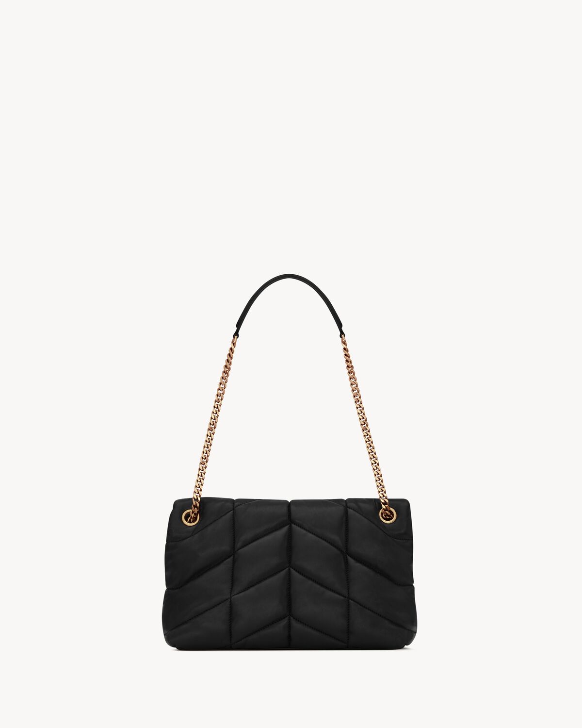 puffer small in nappa leather BLACK