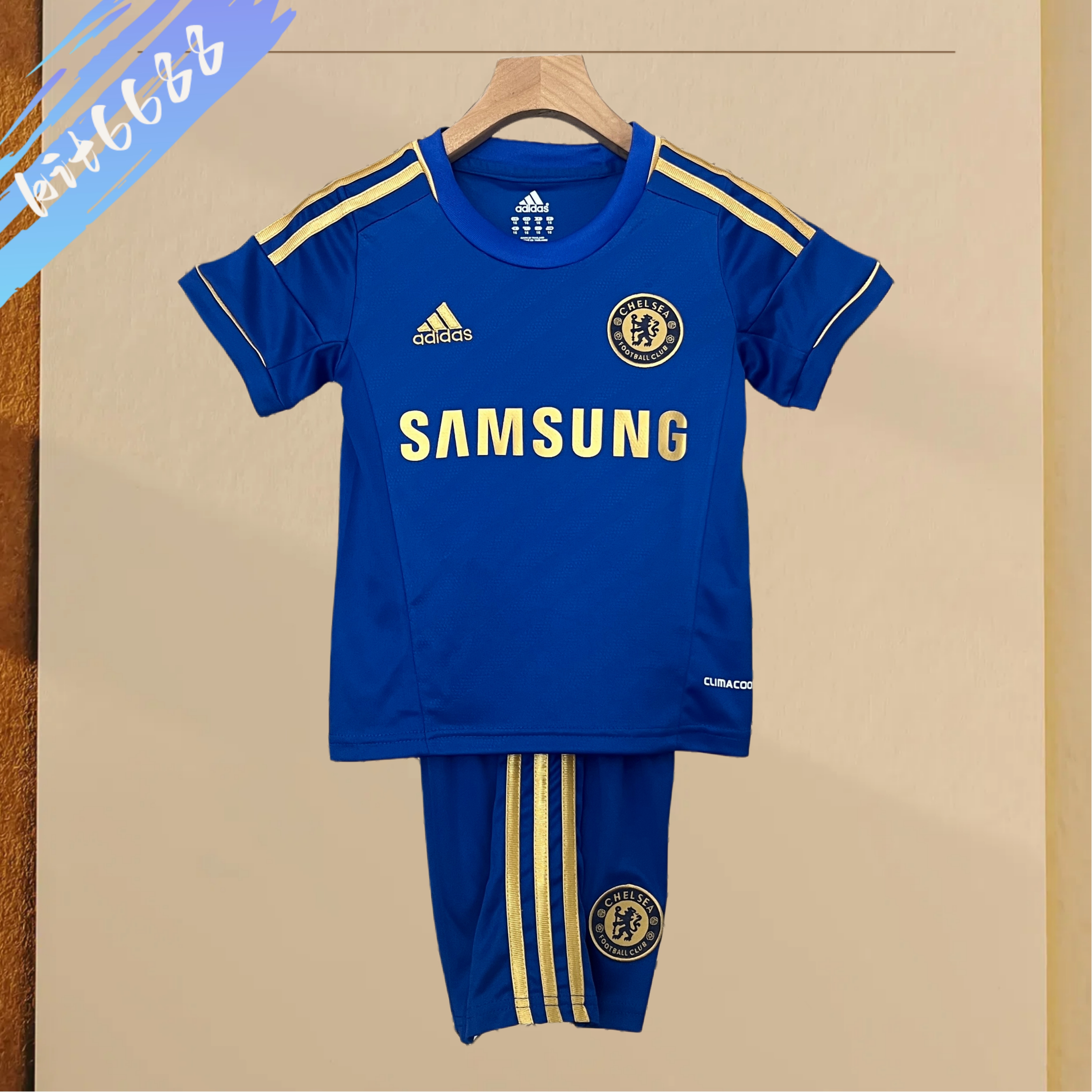 2012/2013 Chelsea Home Retro Champions League edition Football Shirt (Kids Kit)