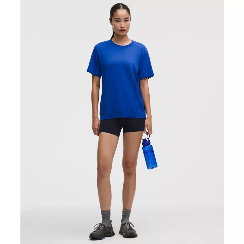 Swiftly Relaxed Short-Sleeve Shirt Hip Length Logo
