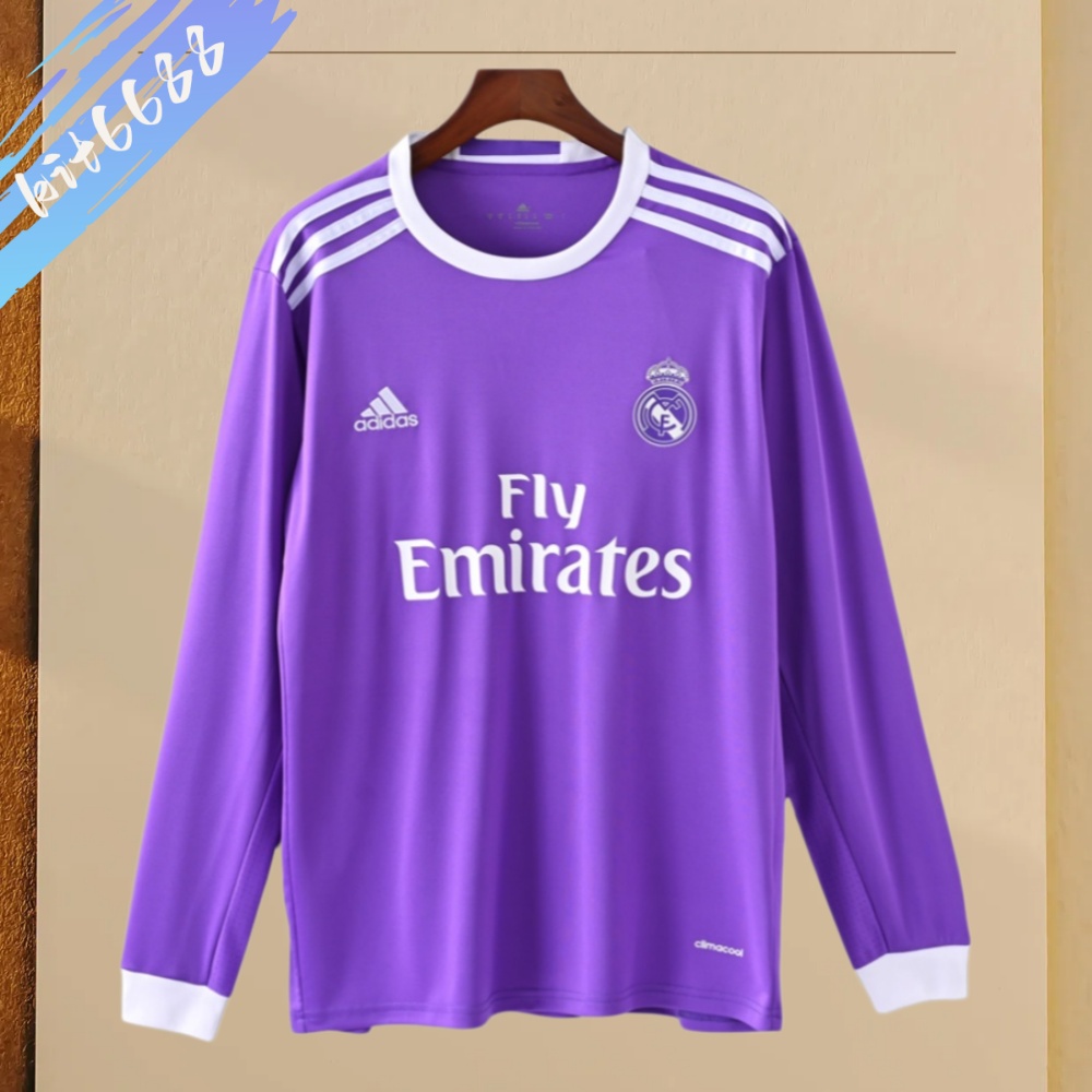2016/2017 Real Madrid Away Retro long-sleeve Football Shirt