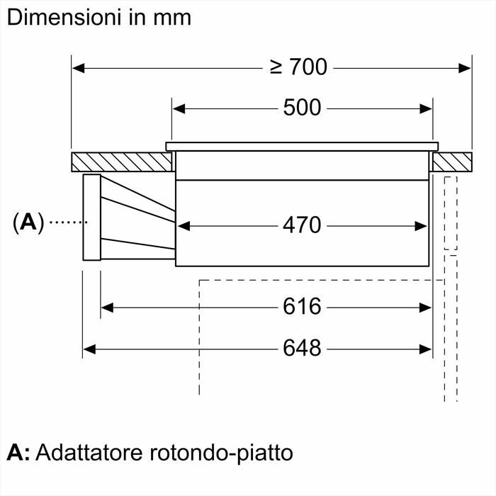 BOSCH - Piano in vetro ceramica ad induzione PVS831B16E-Nero