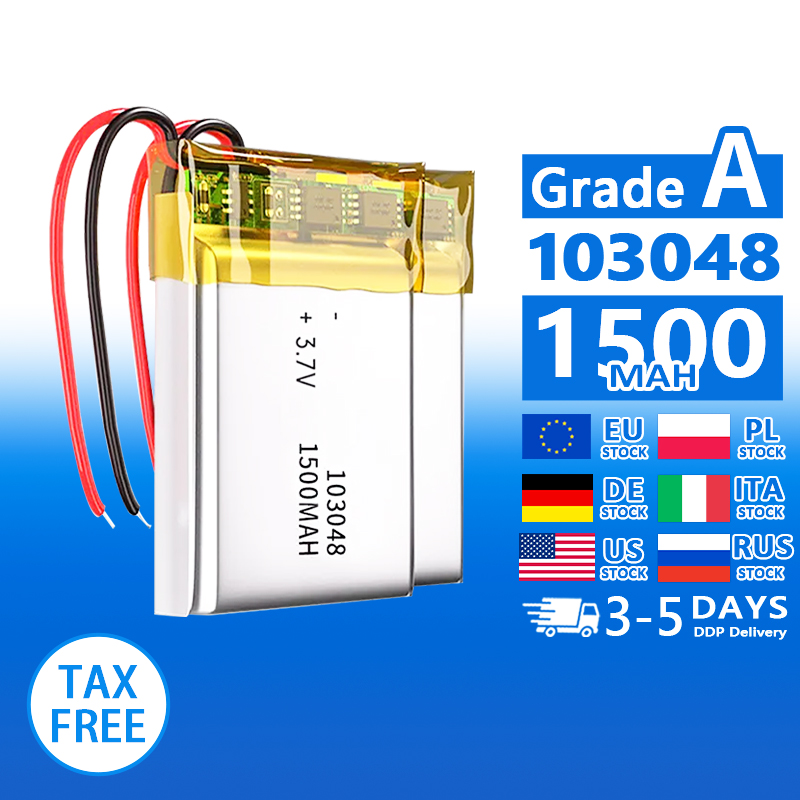 Pouch Lithium Ion Batteries 103048 3.7v1500mAh