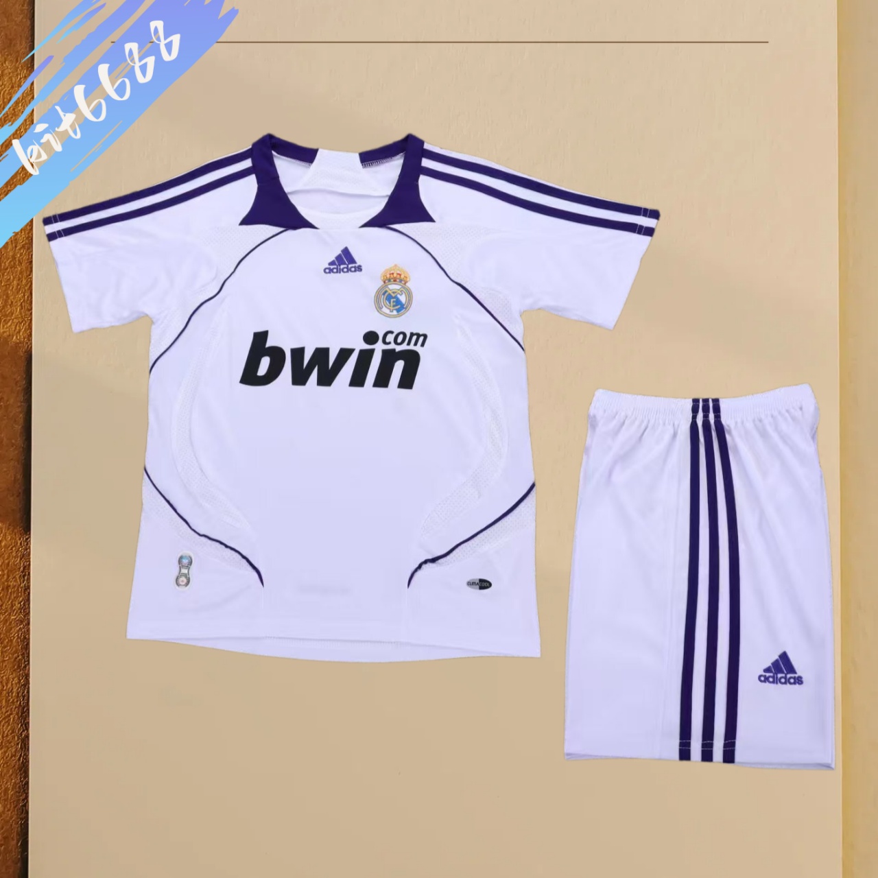 2007/2008 Real Madrid  home Retro Kids Set