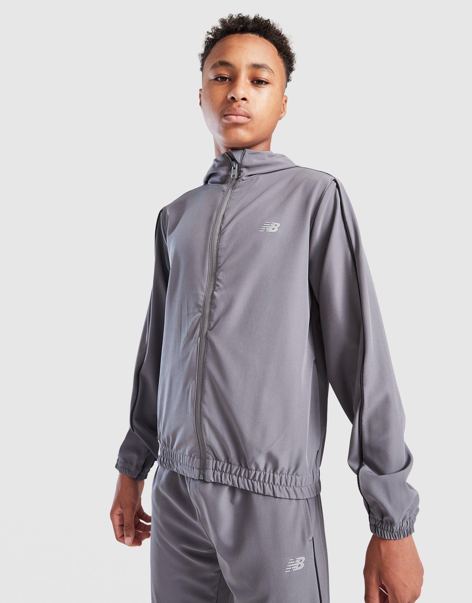 New Balance Track Woven Hoodie Kinder