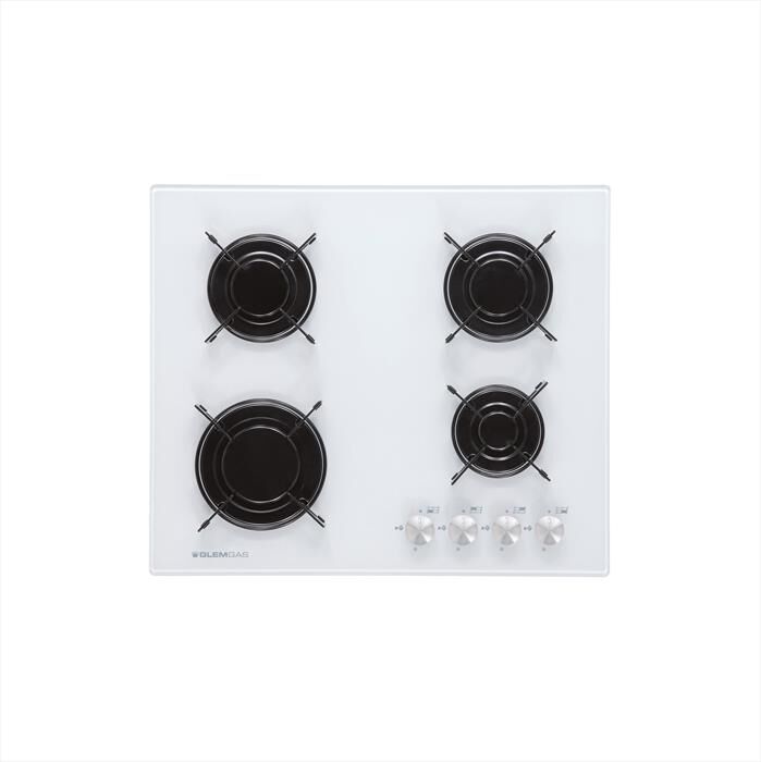 GLEM GAS - Piano cottura a gas GV64WH 60cm-Bianco Lucido