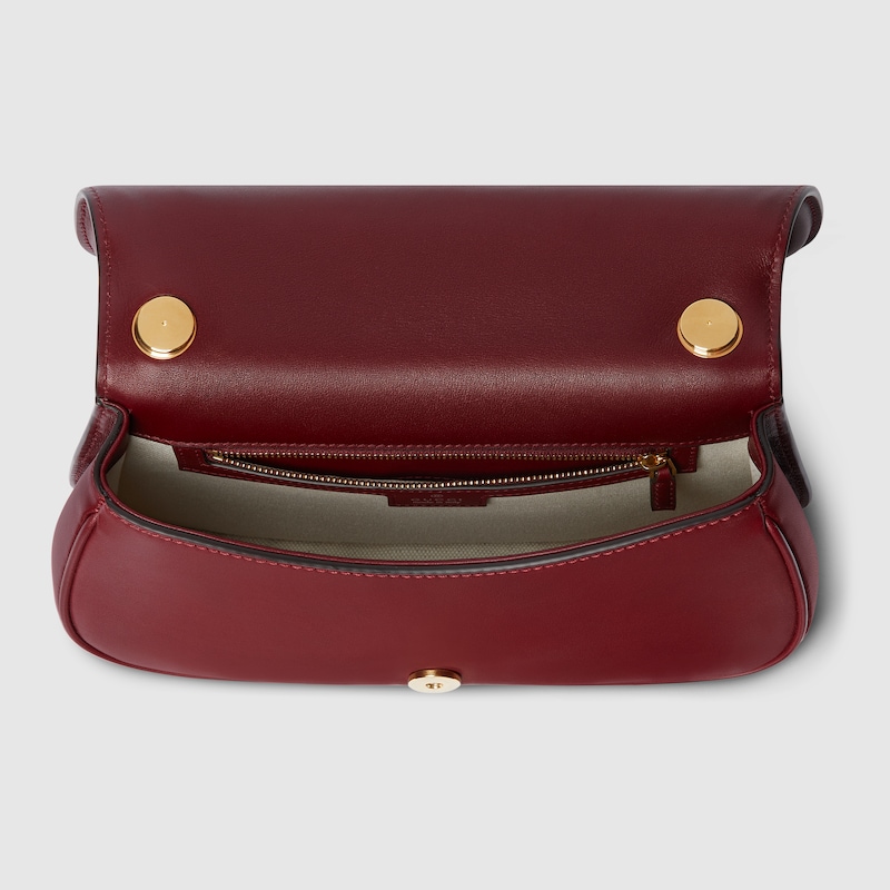 Gucci Blondie medium top handle bag red smooth leather