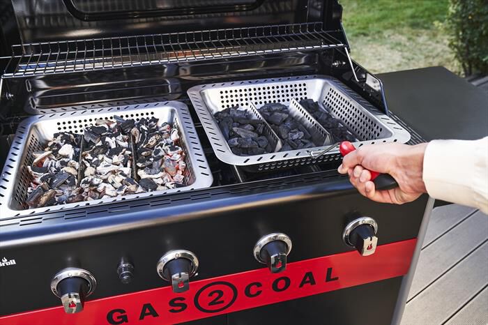 CHAR-BROIL - Barbecue BBQ GAS2COAL 2.0 4B F4+1-Black