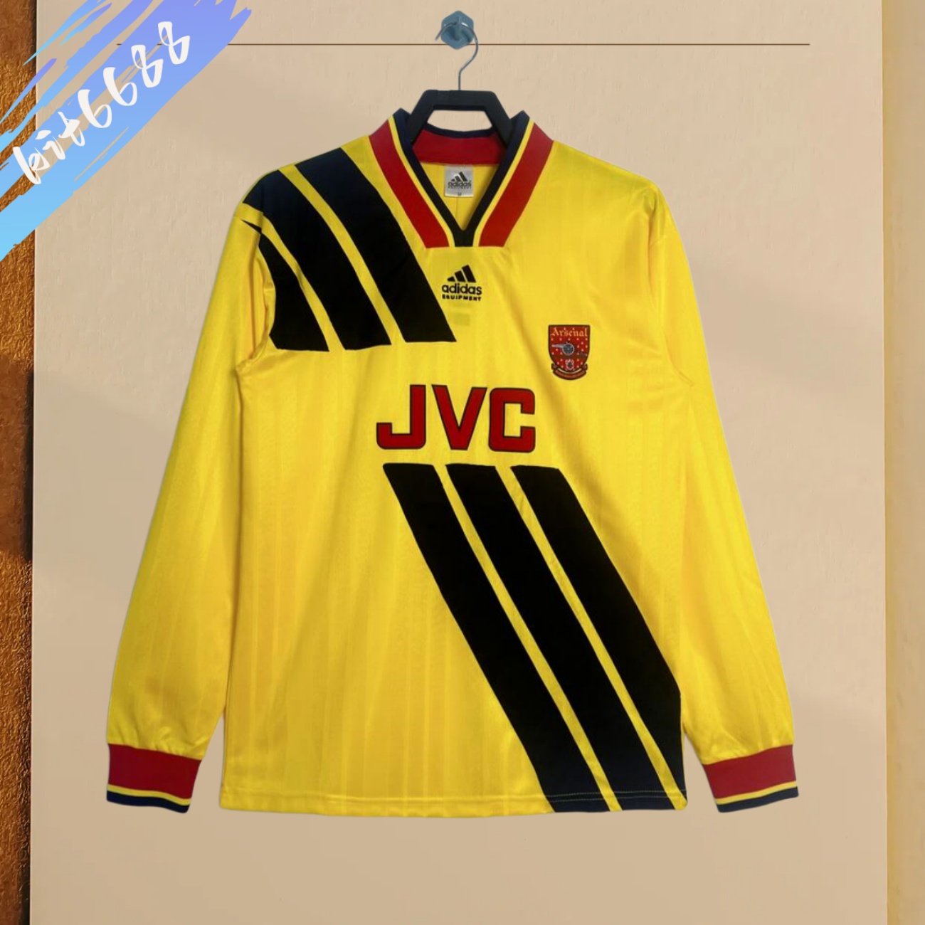 93/94 Arsenal Away Retro Long Sleeve Football Shirt