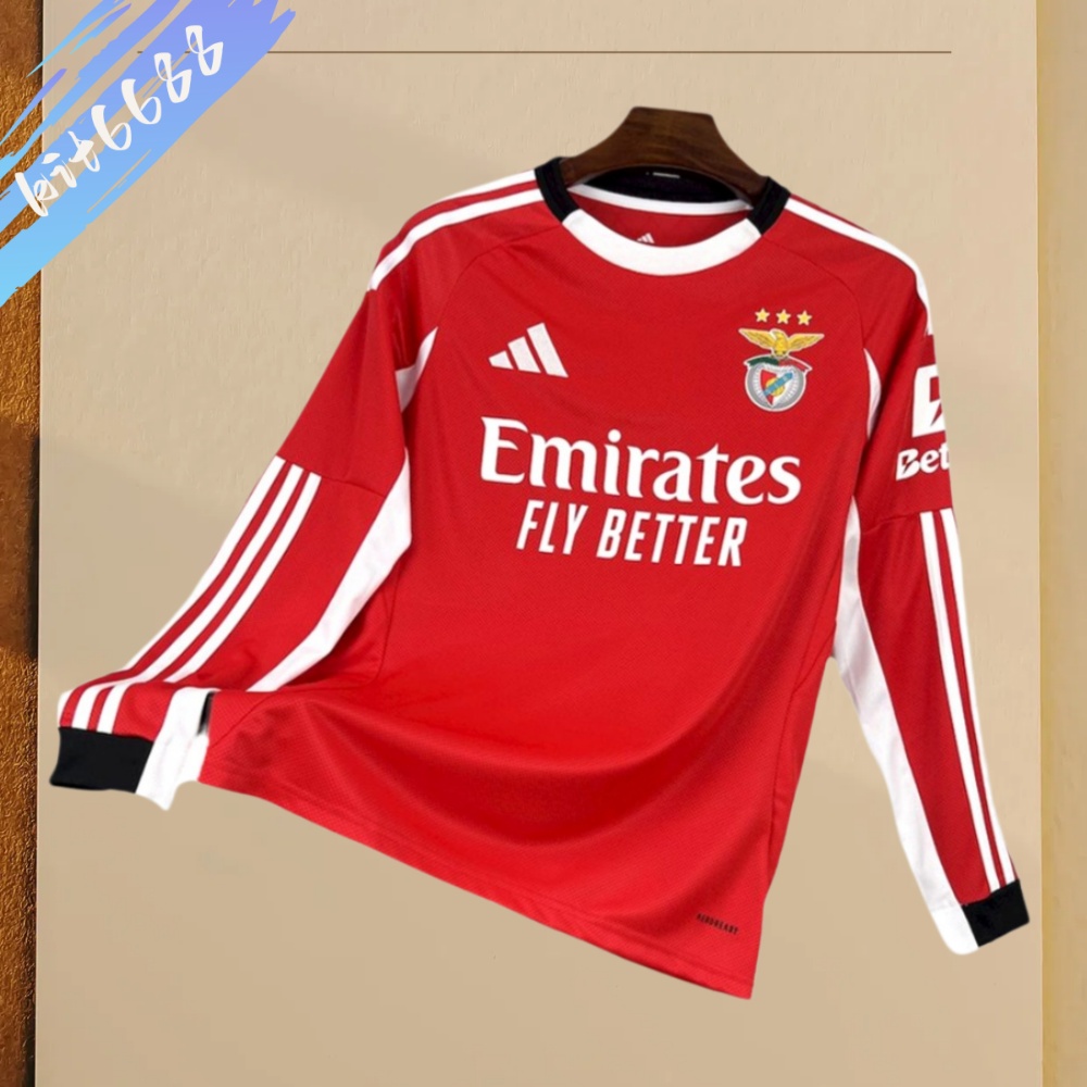 2025/2026 Benfica Football Club Home Long-sleeved Football Shirt（Fan Edition）