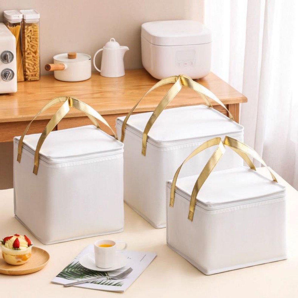 Custom Cake Thermal Insulation Bag, Takeaway Barbecue Hot Pot Seafood Cold Storage Ice Pack, Aluminum Foil Portable Takeaway Packing Bag, Custom Printed Logo Wholesale