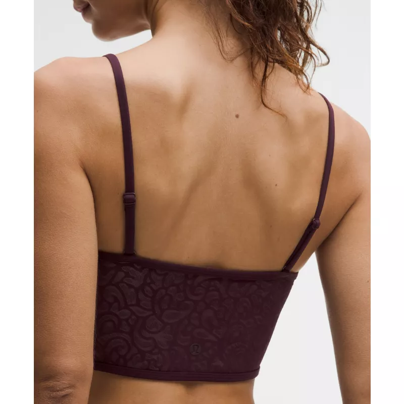 Nulu Paisley Lace-Back Yoga Bra Light Support, B/C Cup
